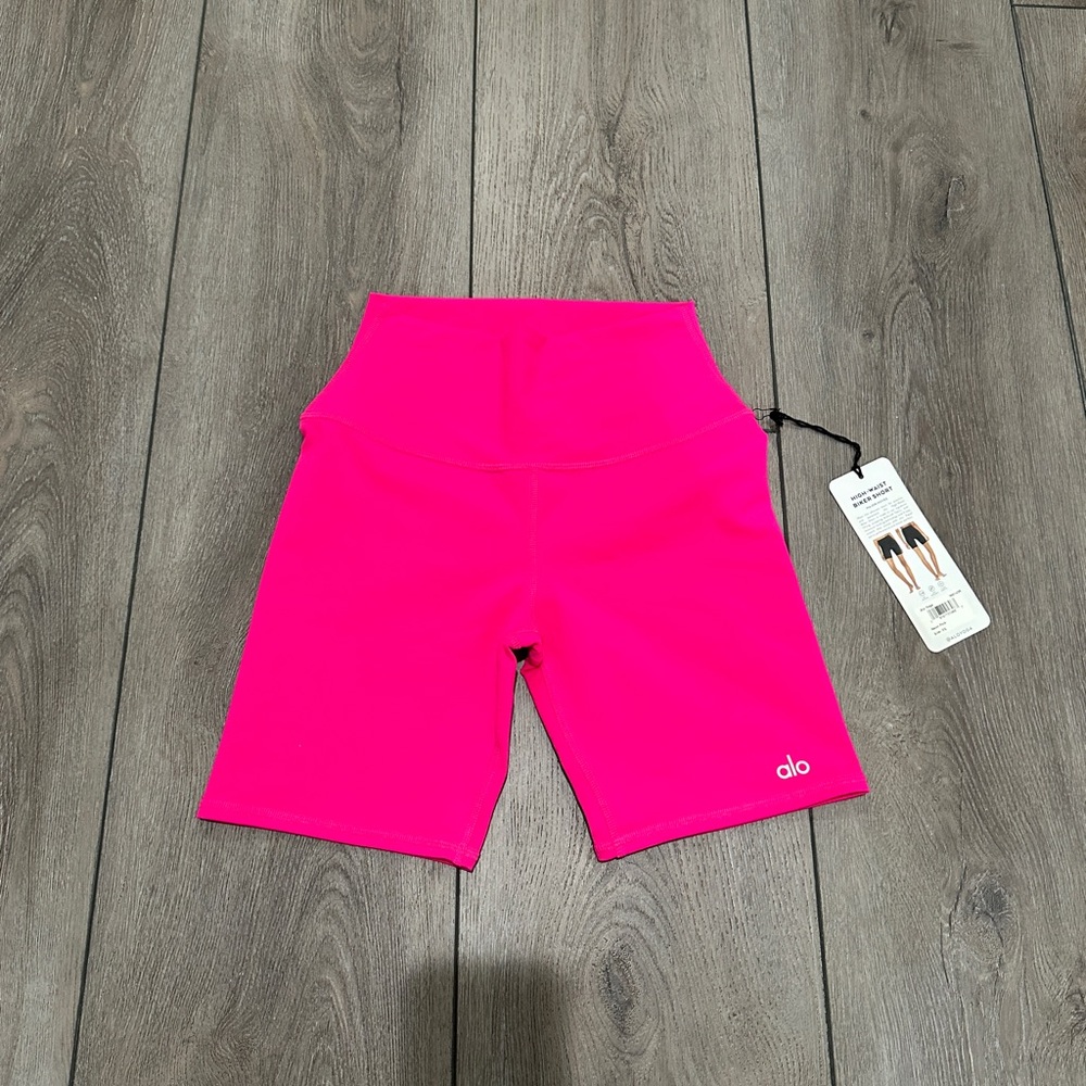 ALO Yoga Pink Biker Shorts